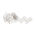 Compression Spring,304 Stainless Steel,5mm OD,0.3mm Wire Size,10mm Free Length,Silver Tone,10Pcs