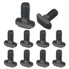 10pcs M8x16mm t Slot Drop-in Bolt, Carbon Steel Hammer Head Bolts t Shape Stud Sliding Screw for European Standard 40 Series Aluminum Profile