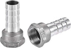 304 Stainless Steel Hose Barb Fitting Coupler, 20mm Barb x G3/4 Female Thread Pipe Adapter