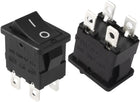 AC 12A/125V 10A/250V DPST On Off Button 4P 2 Position I/O Rocker Boat Switch