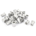 15mm Long M6x1mm Flat Head Rivet Nut Insert Nutserts 30pcs