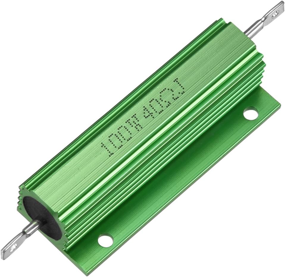 Aluminum Case Resistor 100W 40 Ohm Wirewound Green for LED Replacement Converter 100W 40 RJ