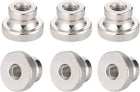 Knurled Thumb Nuts, 6Pcs M8x1.25mm Iron Round Knobs Fasteners for 3D Printer Parts, Silver Tone