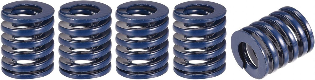 3D Printer Die Spring, 5pcs 14mm OD 20mm Long Spiral Stamping Light Load Compression Mould Die Springs for 3D Printer Electric Part, Blue