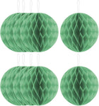 LinkMejor Party Paper DIY Craft Hanging Decor Honeycomb Ball Lantern Light Green 8 Inches 10pcs