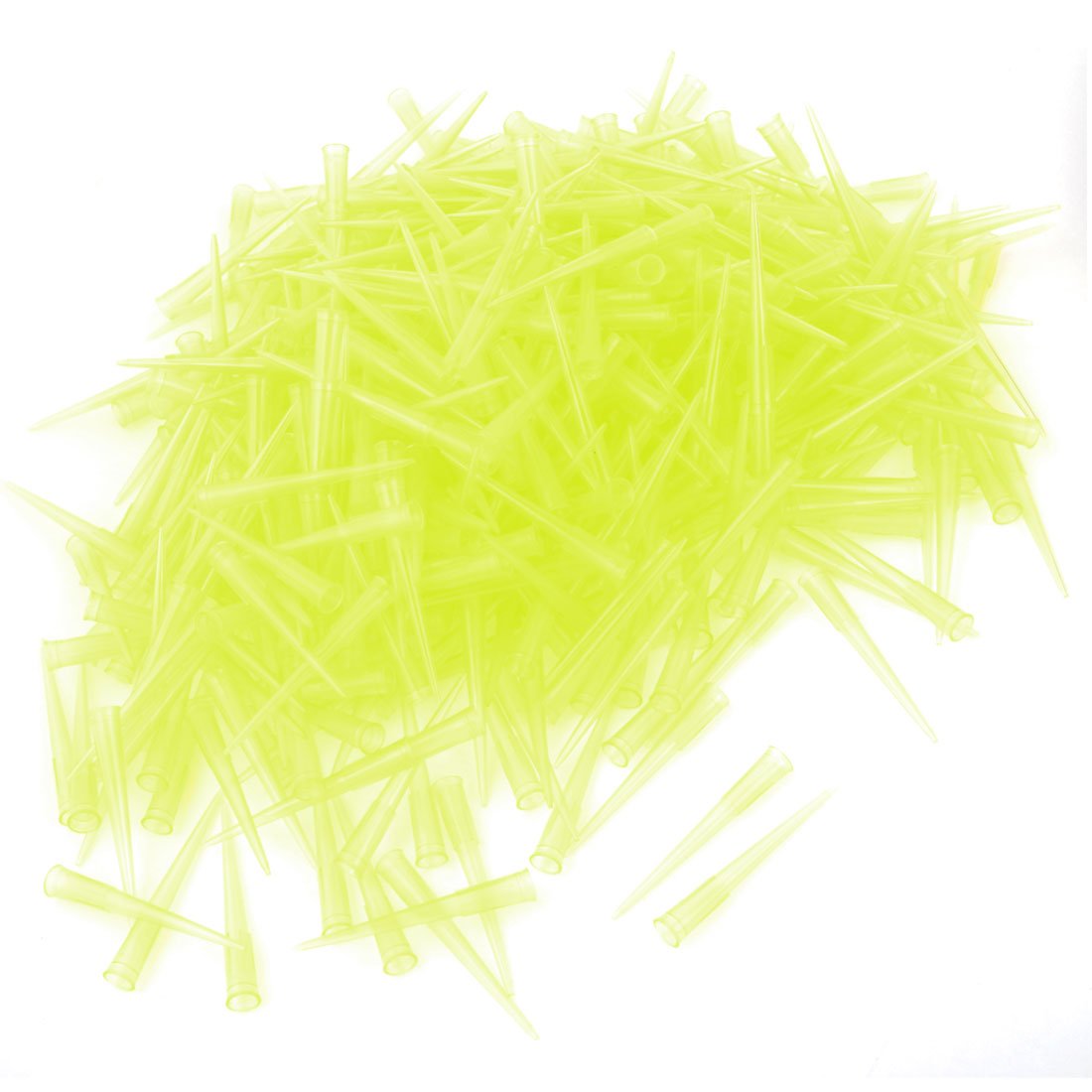 a14031200ux0255 1000Pcs Plastic Liquid Transfer Pipets Pipette Tips 200ul Clear Yellow (Pack of 1000)