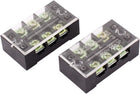 2pcs 600V 25A Electric 3 Positions Screw Terminal Barrier Block Strip