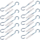 20pcs 6mmx30mm Self Drilling Drywall Anchor with 14mm Inner Diameter Screw Hook Eye
