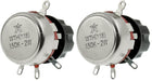 a11121400ux0234 150K Ohm 2W Electrical Rotary Wirewound Pots Potentiometer with Knob (Pack of 2)
