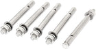 M10x120mm Stainless Steel Hex Nut Expansion Sleeve Anchor Bolts 5 Pcs
