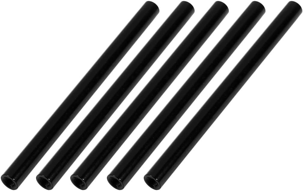 5Pcs M3 x 70mm Round Aluminum Column Alloy Standoff Spacer Stud Fastener for Quadcopter Black