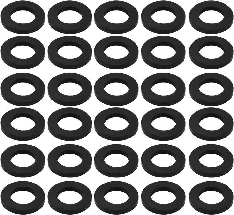 Nitrile Rubber Flat Washers 14x24x3mm for Faucet Pipe Water Hose, Pack of 30