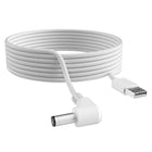 LinkMejor USB do 5.5x2.1mm przewód DC, 5V 1A zamienna wtyczka zasilająca