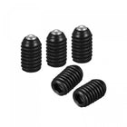 Ball Point Set Screws, 5pcs M6 x 10mm High Carbon Steel Metric Spring Hex Socket Grub Screw
