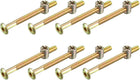 M6x70mm Furniture Bolt Nut Set Hex Socket Screw 58mm Thread Length with Barrel Nuts for Beds Headboards Chairs 8 Sets