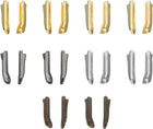 Double Open Zipper Repair Latch Kits, #8 Insert Pins for Jacket Coat Two-Way Separating Zippers (5Colors, 10 Pairs)