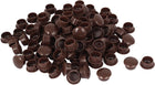 15mm Diameter Hole Brown Plastic Press On Furniture Screw Cap Covers 100 Pcs