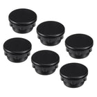6 Pcs 30mm Black Plastic Push Button Switch Hole Panel Plug