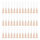 Industrial Blunt Tip Needle 26G 1 Inch Length with Luer Lock Screw Interface Connector, Dispensing Needle for Liquid Glue Gun, 40 Pcs (Light Coffee)