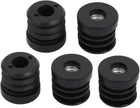 Pipe End Blanking Caps Bung Round Tube Insert Cover 25mm Dia M8 Threaded 5pcs