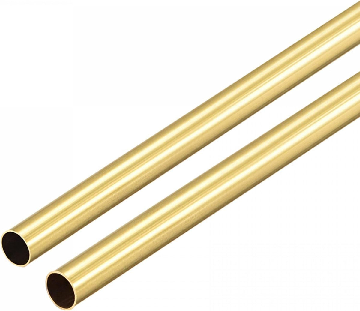 Brass Round Tube 4mm/5mm OD 0.2mm Wall Thickness 300mm Length Tubing, Pack of 6