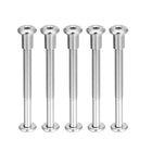 Screw Post Fit for 5/16"(8mm) Hole Dia, Male M6x70mm Belt Buckle Binding Bolts Leather Fastener Stainless Steel 5 Sets