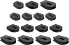 15 Pcs Wheeled Cord Locks for Drawstring Plastic Toggle Slider Stopper End Cord Slider Replacement for Backpack Shoelace Hat Bungee Shock Cord, 0.8/0.9/1.5 Inch
