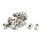 a16012500ux0400-DM M5 Roll-in Ball Spring T Slot Nut, Silver Tone, Female Thread (Pack of 20)