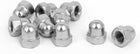 Hex Cap Nuts - 10Pcs M6 Dome Nuts 316 Stainless Steel Hexagon Decorative Cap Nut for Screws Bolts Silver Tone