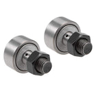 CF12 Cam Follower KR30 Needle Roller Bearing, 30mm Roller Diameter, 14mm Roller Width, M12 Standard Stud 2pcs
