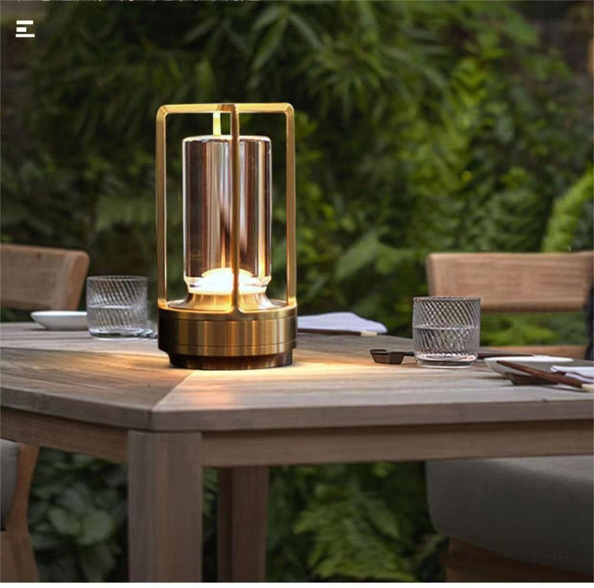 Rechargeable Cordless Small Metal Table Lamp, Stepless Dimming, 3-Color