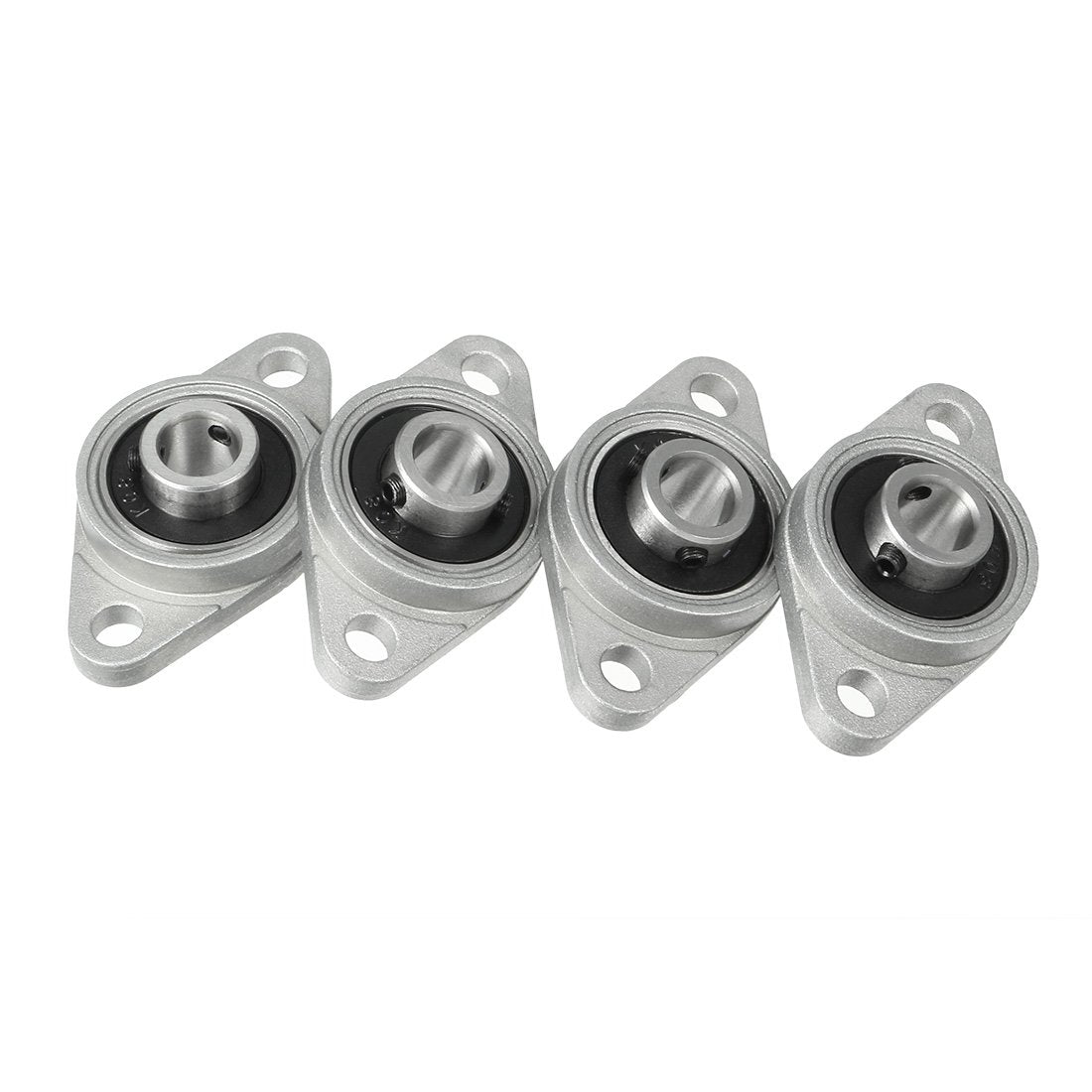 a17053100ux0131  a17053100ux0131 4pcs KFL08 8mm Zinc Alloy Self Aligning Pillow Block Flange Bearing, Zinc (Pack of 4)