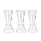 Measuring Cup 20ml/10ml PC Plastic Double Head Beaker Clear for Lab Kitchen Liquids 3Pcs
