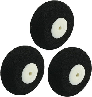 3 ตัว รุ่น RC โมเดลเครื่องบินอากาศ ลูกหมุนที่ดินฝายท้าย Super Light Sponge Tire 30mm 1.2"