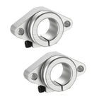 2PCS SHF25 Aluminum Linear Motion Rail Clamping Rod Rail Guide Support for 25mm Diameter Shaft