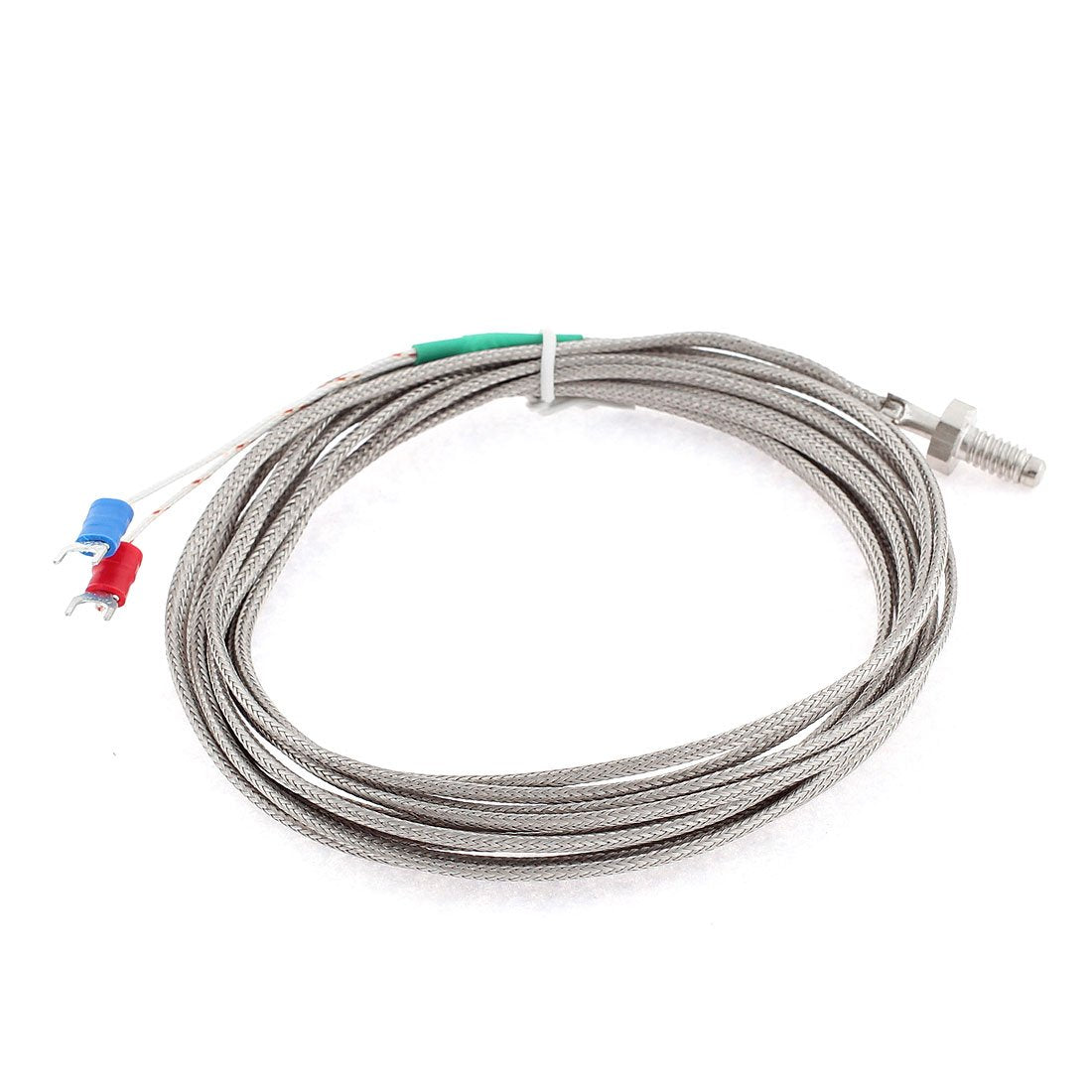 K Type 0-400C M6 Thread Screw Thermocouple Sensor 4M, 13' Length