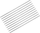 10Pcs Knitting Needle 3.25mm Diameter 5.9 Inches Length Stainless Steel Double Pointed Sweater Stitching Needles for Handmade Projects DIY Knitting