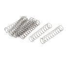 Compression Spring,304 Stainless Steel,8mm OD,0.4mm Wire Size,40mm Free Length,Silver Tone,10Pcs