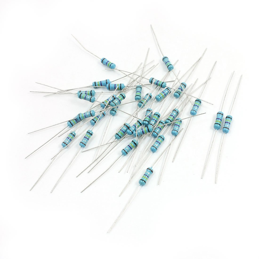 30Pcs 1/2W 0.47 Ohm Axial Lead Through Hole Metal Film Resistor 1%