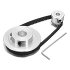 GT-2 Synchronous Wheel 20&60 Teeth 5&10mm Bore, Aluminum Alloy Timing Pulley Wheel with 1Pcs Length 200mm, Width 6mm Belt for 3D Printer, CNC Machine (20-60T-5&10B-6)