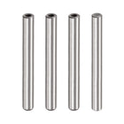 M6 Internal Thread Dowel Pin 4pcs 12x110mm Chamfering Flat Carbon Steel Cylindrical Pin Bed Bookshelf Metal Devices Industrial Pins
