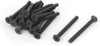 M4 x 45mm Metric Hex Socket Countersunk Head Screw Bolts Black 20PCS