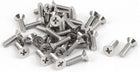M4x14mm 316 Stainless Steel Flat Head Phillips Machine Screws Silver Tone 40 Pcs