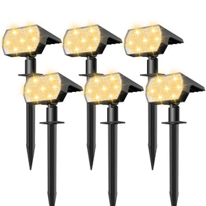 LinkMejor Zonneverlichting Buiten Waterdicht - 6 Stuk (Warm Wit)