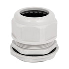 a15072900ux1387 PG48 35-45mm Range Locknut Stuffing Cable Gland Connector Joints White, Metal