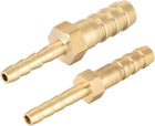 Straight Brass Barb Fitting Reducer, Fit Hose ID 6mm to 4mm, 8mm to 4mm, 6pcs