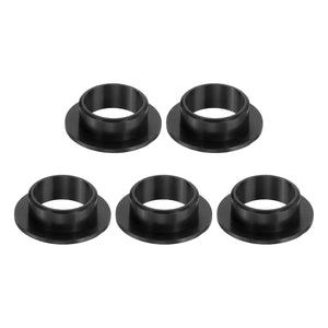 5Pcs Flanged Sleeve Bearing, Plastic Bushing ID 12mm x OD 14mm x Length 6mm POM Bushing, Black