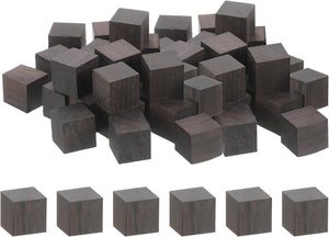 40 Pcs Wooden Blocks, 15mm(9/16") Unfinished Wooden Blocks for Crafts Small Blank Wood Square Blocks for Arts Crafts and DIY Decor, Purple Sandalwood