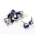 10Pcs AC 125V 6A Rocker Type SPDT Latching 3 Terminals Toggle Switch