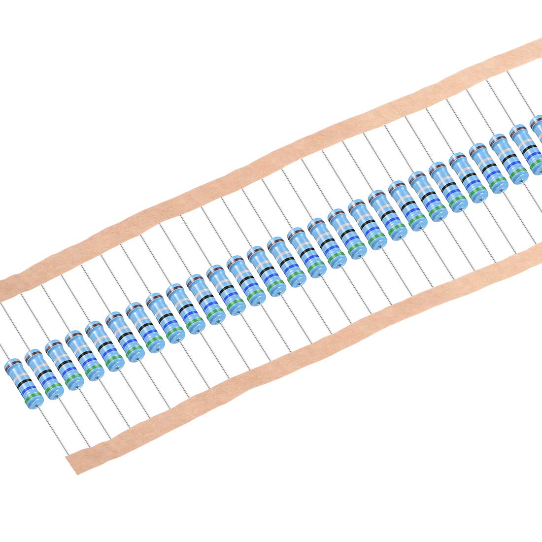 30Pcs 5.6 Ohm Resistor, 2W 1% Tolerance Metal Film Resistors, Lead, 5 Bands for DIY Electronic Projects and Experiments